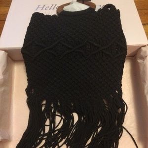 DANIELLE NICOLE Macramé Handbag